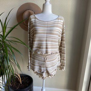 Nasty Gal Striped Two-Piece Set